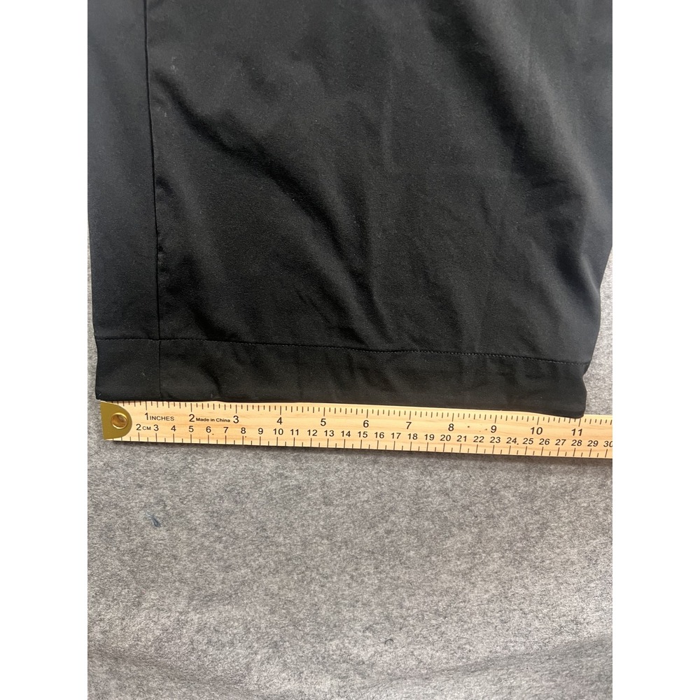 Nike Dri-FIT Wide Leg Pleated Trousers Small Black Nylon Spandex Stretch - Picture 11 of 12